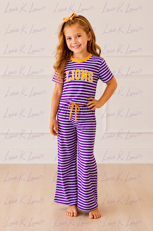 Ozona Lions Striped Set