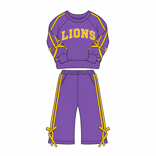 Lions Longsleeve Bow Set