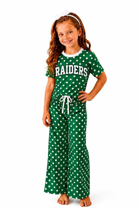 Raiders Polka Dot Set