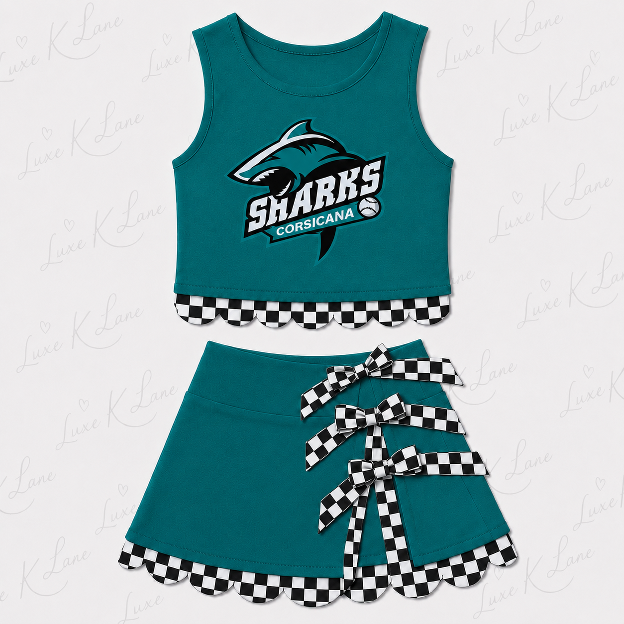 Teal Sharks Set