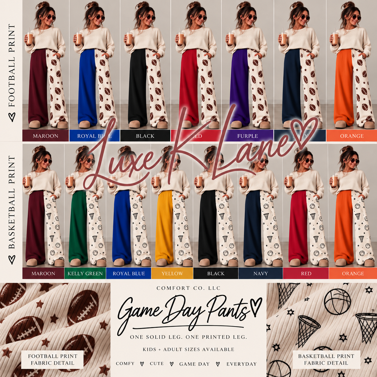 Basketball Ribbed Pants