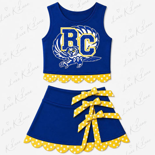 Reagan County OWL Polka Dot Set