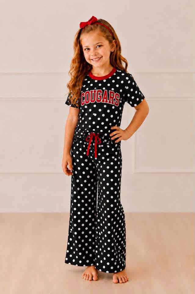 Cougars Polka Dot Set